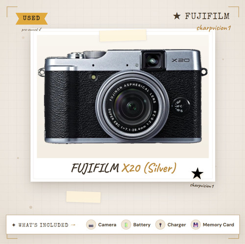 Fujifilm x20 argento - x20, mp