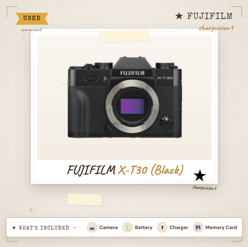 Fuji t30 xt30 - x-t30, 26mp