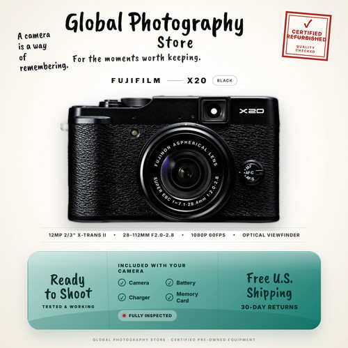 Fujifilm x20 nero - mp, 4x