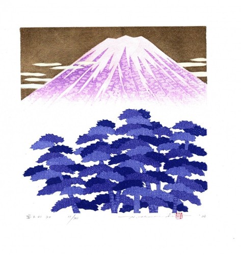 Namiki hajime xilografia - namiki,
